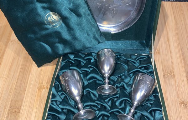 Russian silver travelling communion set boxed for sale