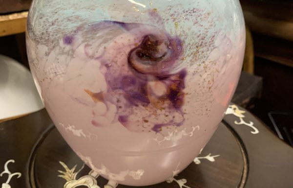 beautiful Monart Scottish art glass vase for sale