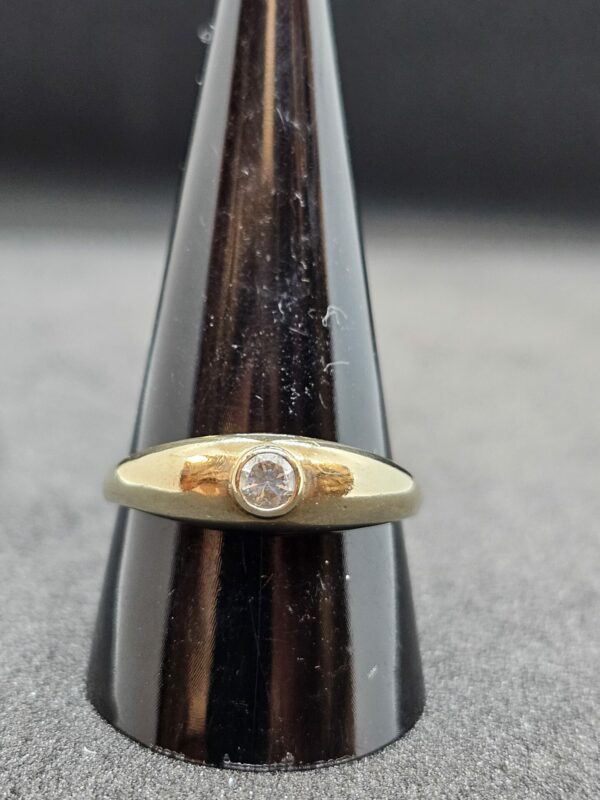 Gold Solitaire Ring