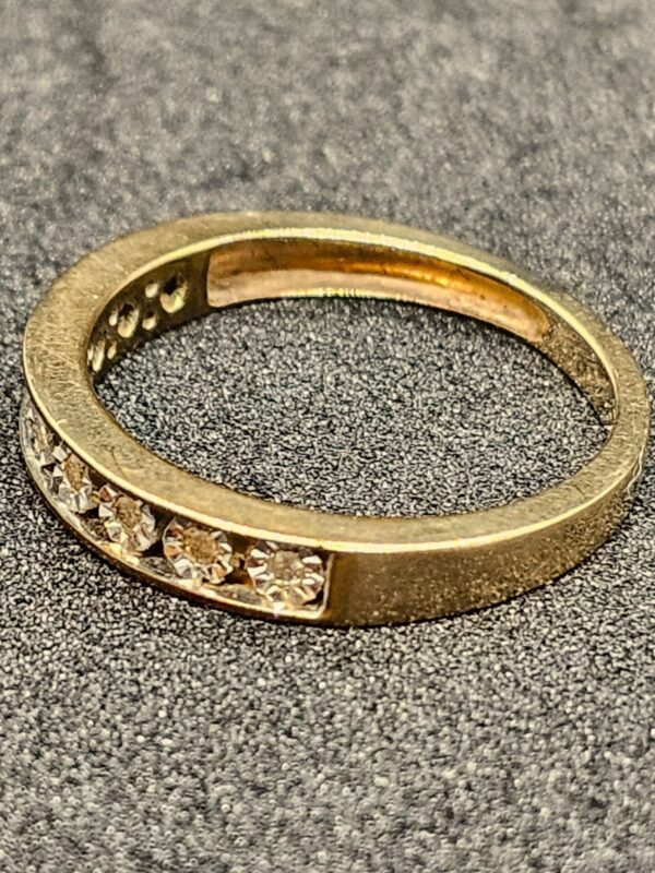 Gold Half Eternity Diamond Ring - Image 2