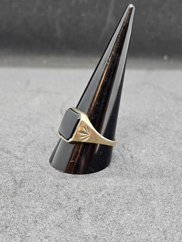 Black Onyx Signet Ring - Image 2