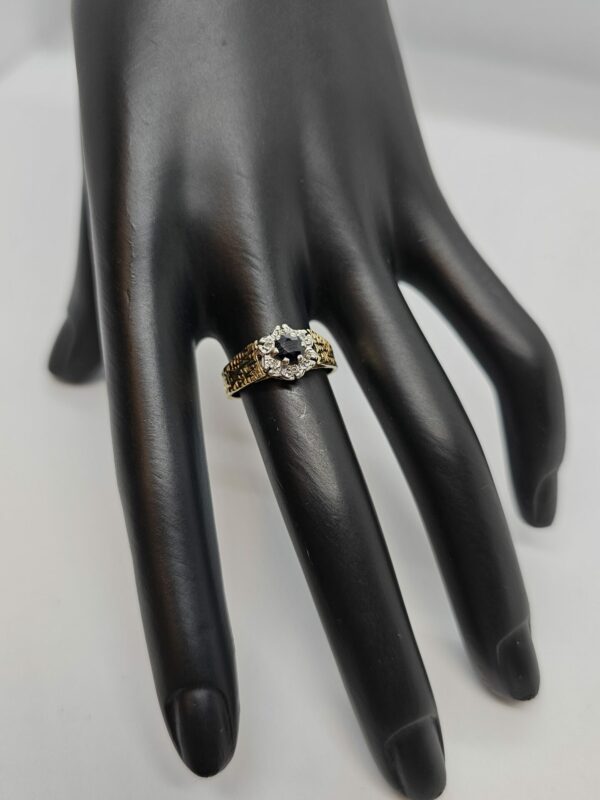 Vintage Sapphire Gold Ring - Image 5