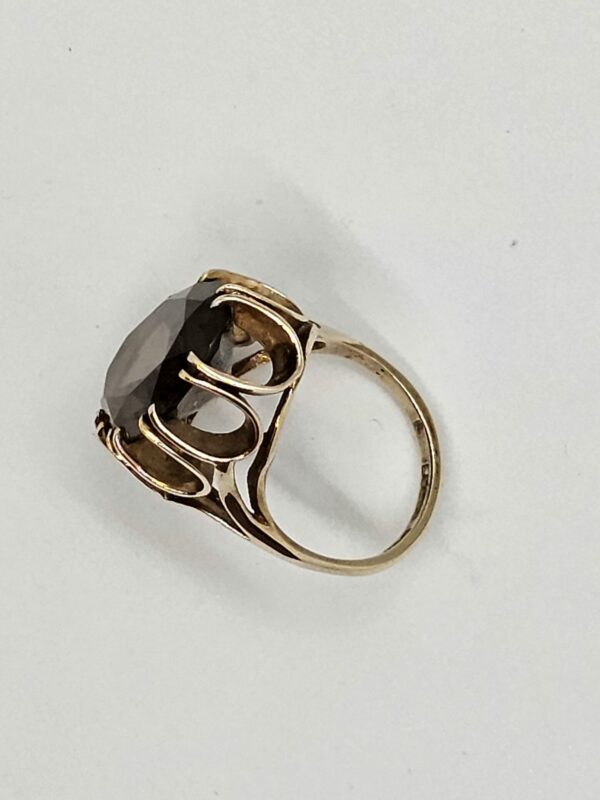 Smokey Amber Gold Ring - Image 3