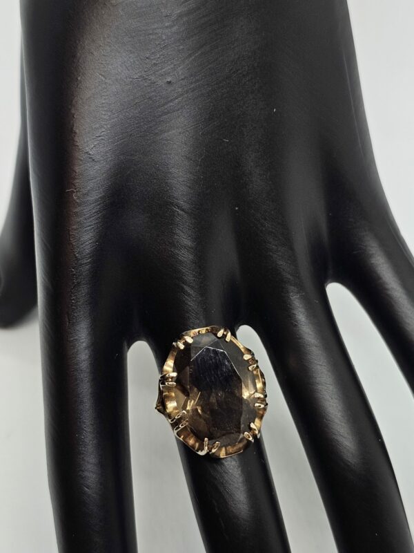 Smokey Amber Gold Ring - Image 4