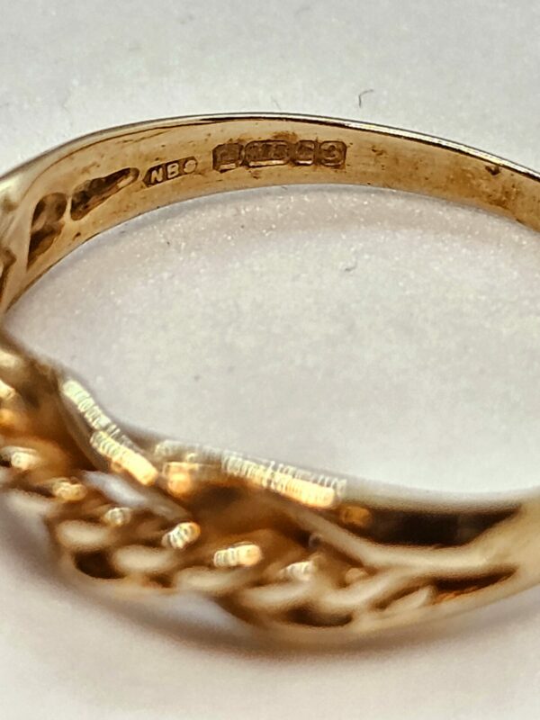 Gold Celtic Rope Ring - Image 3