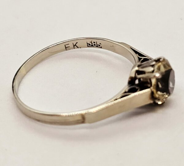 Citrine Solitaire Ring - Image 3