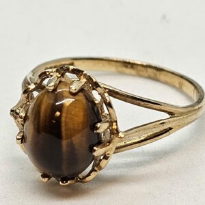Gold Tigers Eye Ring