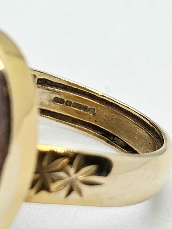 Simulated Opal Gold Ring - Image 5