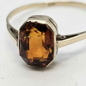 Amber Gold Ring