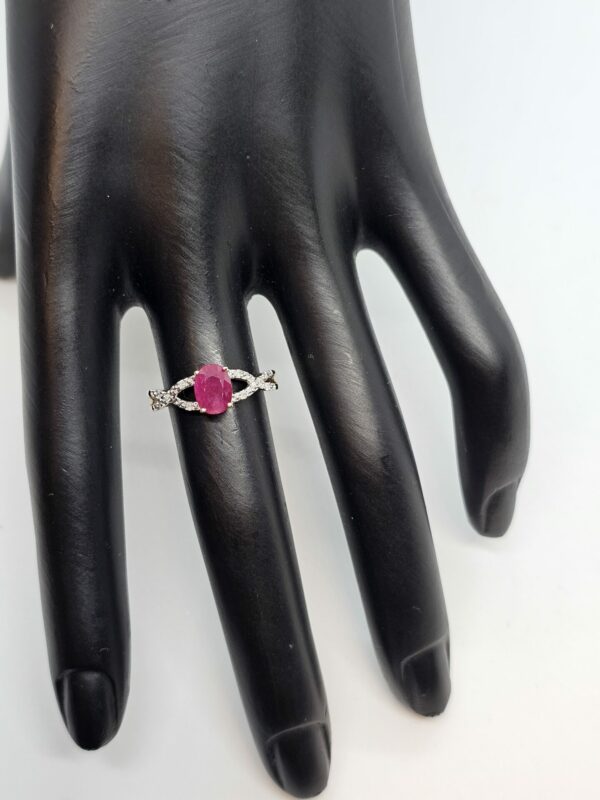 Gold Ruby and Diamond Ring - Image 3
