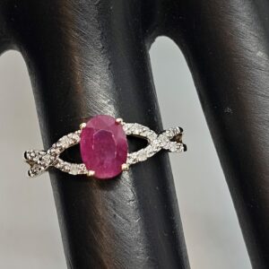 Gold Ruby and Diamond Ring