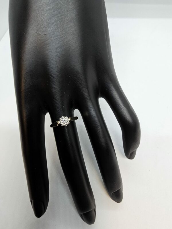 Gold Solitaire Diamond Ring - Image 2