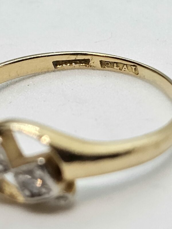 Dainty Duo Diamond Ring - Image 2