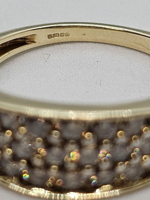Champagne Diamond Cluster Ring - Image 2