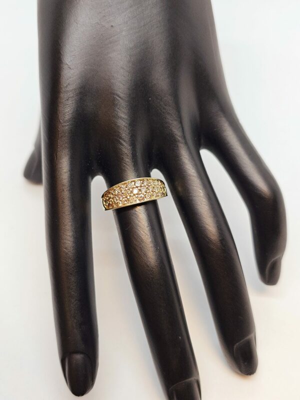 Champagne Diamond Cluster Ring - Image 4