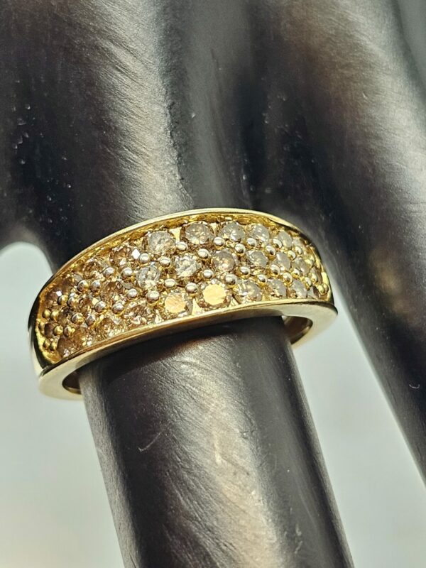 Champagne Diamond Cluster Ring - Image 3