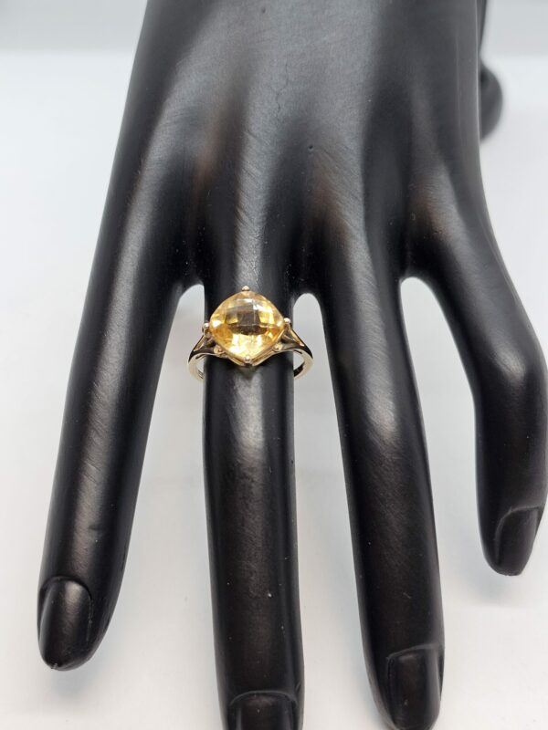 Citrine Gold Dress Ring - Image 5