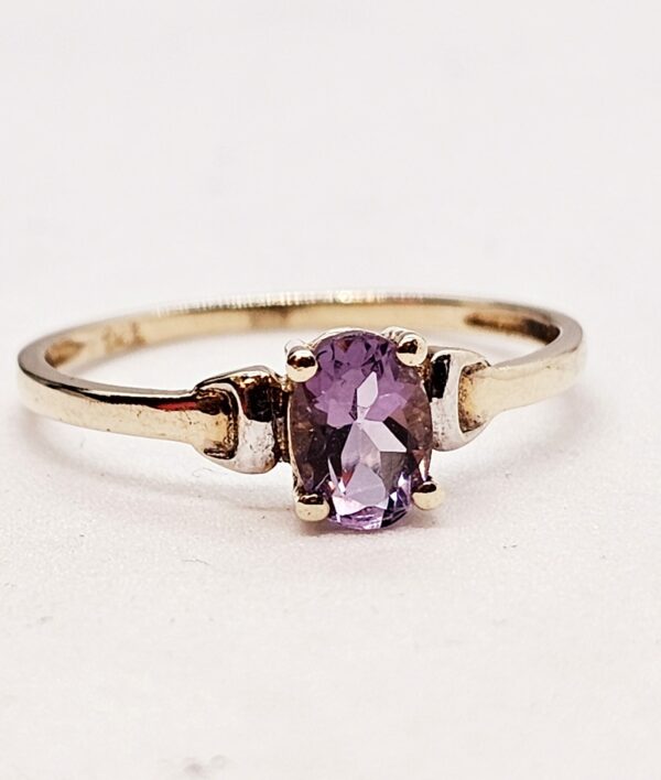 Amethyst Promise Ring