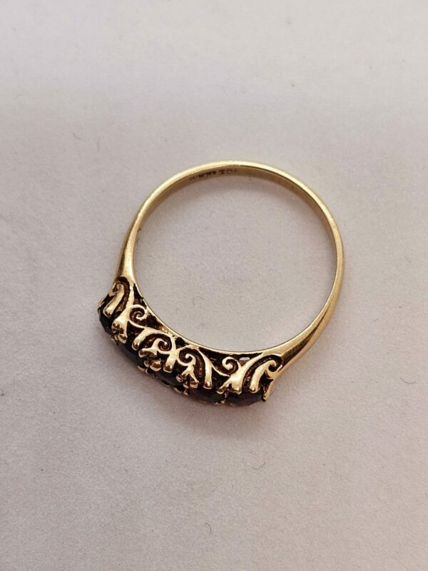 Garnet Half Eternity Ring - Image 2