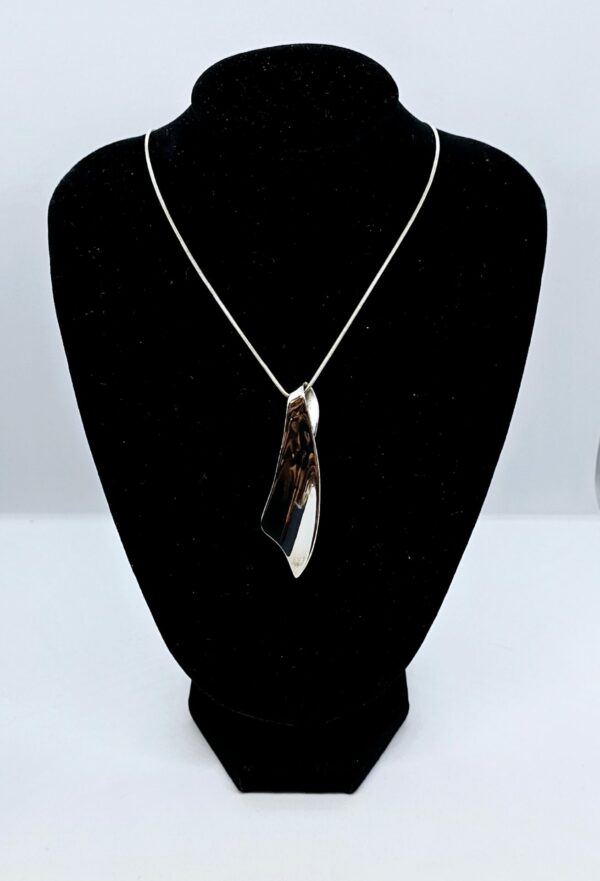 Abstract Silver Pendant