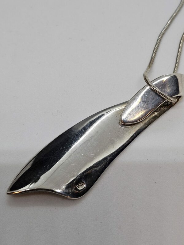 Abstract Silver Pendant - Image 2