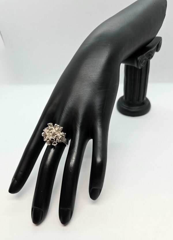 Brutalist Organic Silver Ring