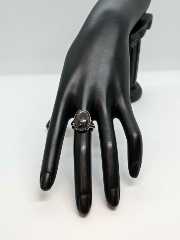 Moss Agate Silver Ring