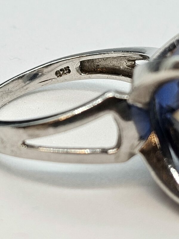 Blue Glass Dress Ring - Image 6