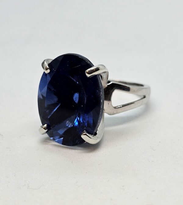 Blue Glass Dress Ring - Image 2