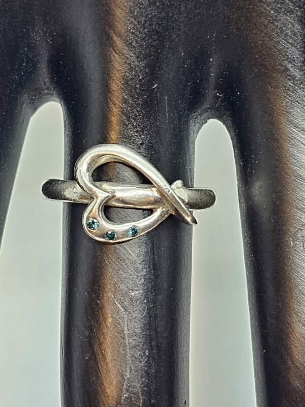 Heart Silver Ring - Image 4