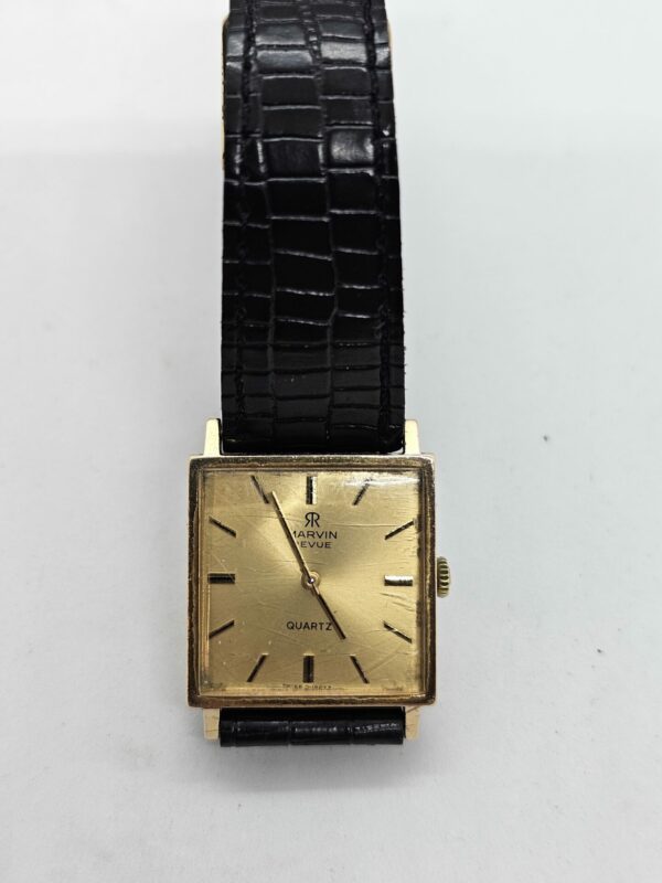 Marvin Revue 9ct gold Quartz Watch