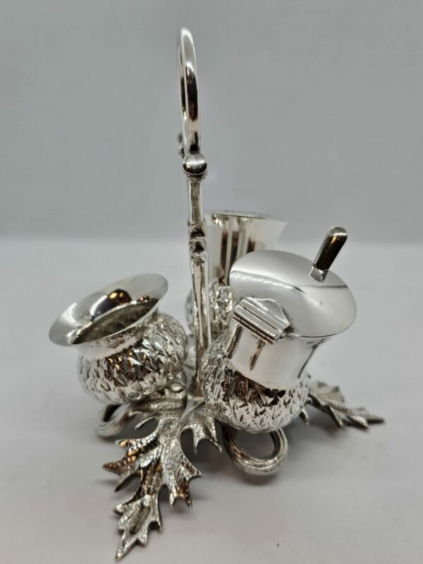 Sterling Silver Fenton Bros Cruet Set - Image 2