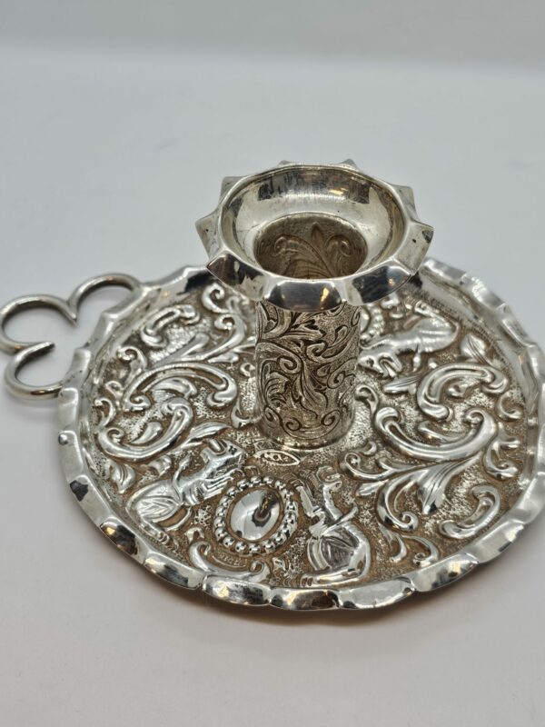 Edwardian Silver Chamberstick - Image 3
