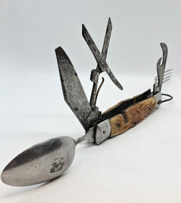 Vintage Japanese Antler Handle 5 piece Pocket Knife - Image 7