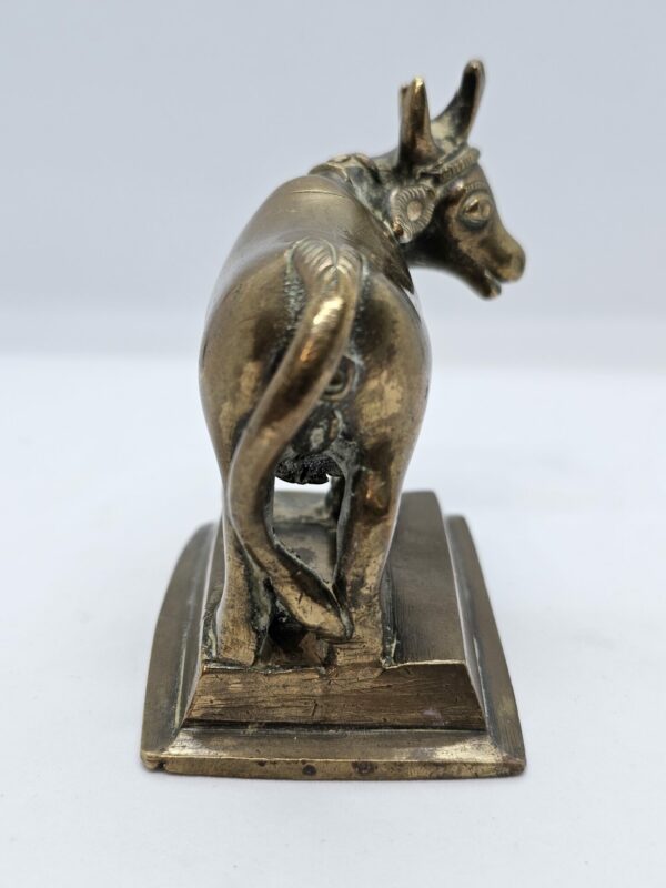 Hindu Nandi Brass Bull Religious Artefact - Image 4