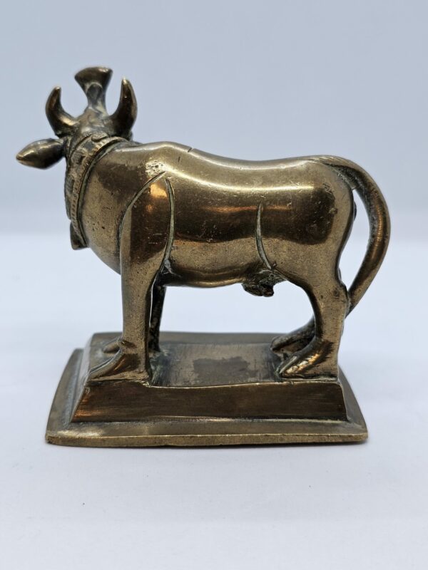 Hindu Nandi Brass Bull Religious Artefact - Image 3