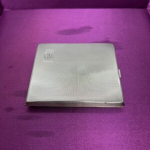 Solid silver cigarette business card case 1913