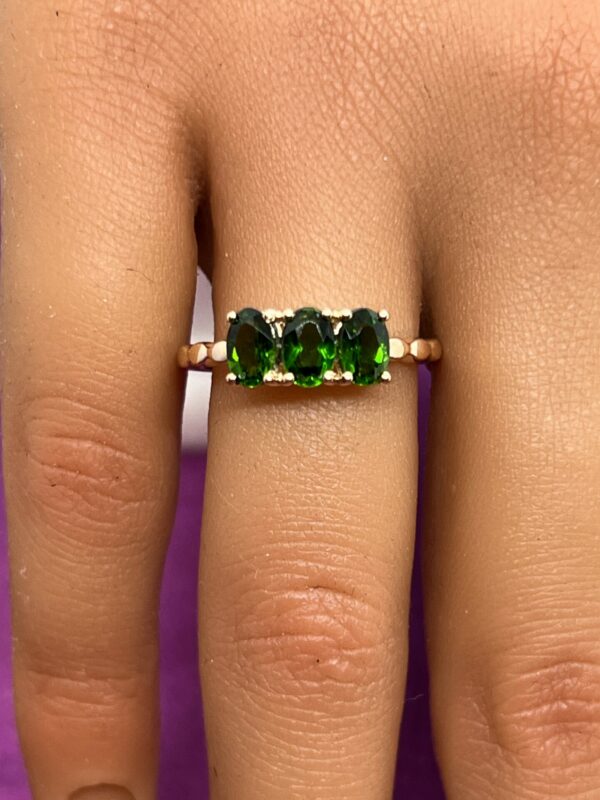 9ct gold tourmaline trilogy