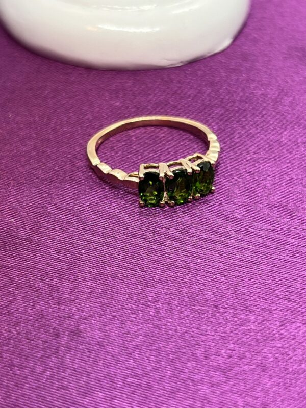 9ct gold tourmaline trilogy - Image 2
