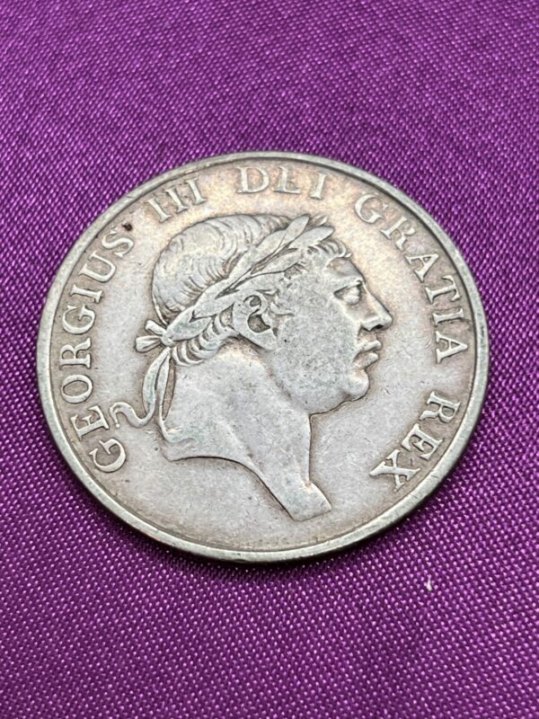 George III 3 shilling shill silver bank token coin