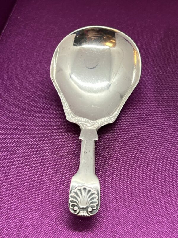 1821 Glasgow silver caddy spoon george iv - Image 2