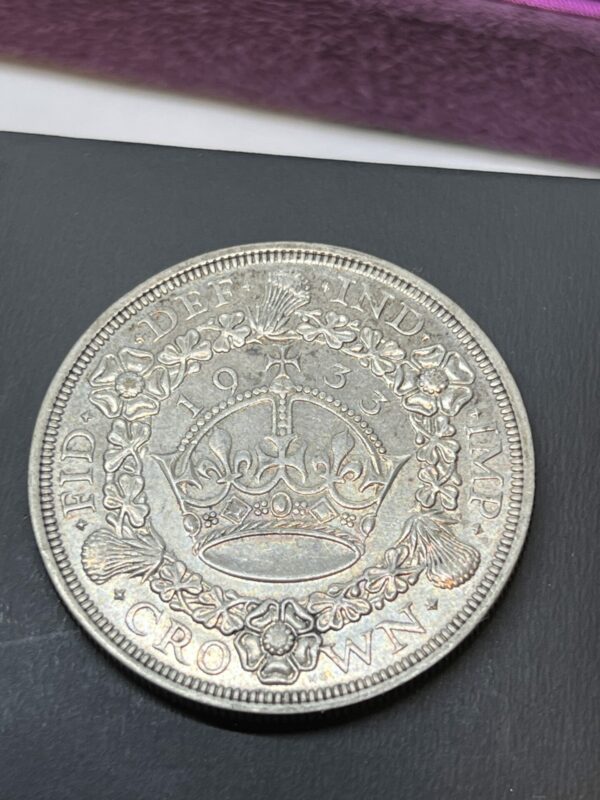 Rare 1933 wreath george v crown