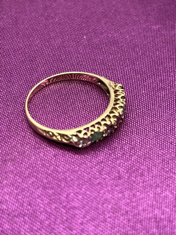 9ct gold DEAREST ladies ring - Image 2