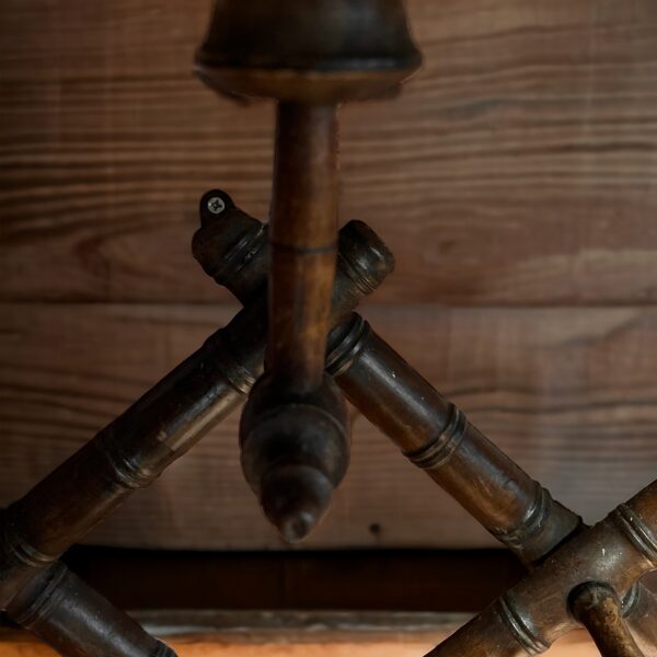 French bamboo wooden coat and hat rack - Image 2
