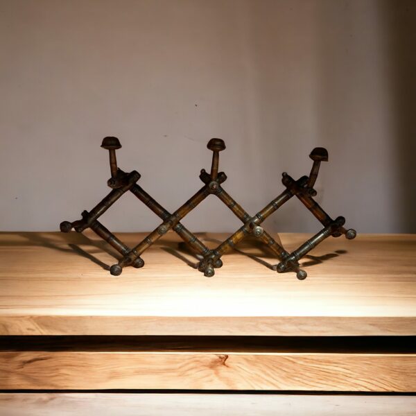 French bamboo wooden coat and hat rack