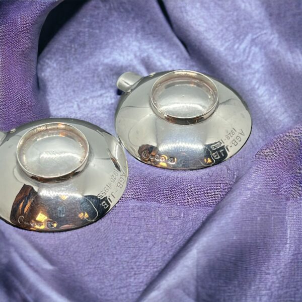 Shetland silver hallmarked ashtrays pair - Image 4