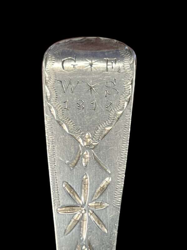 Joseph hicks Exeter 1817 silver serving spoons - Image 5