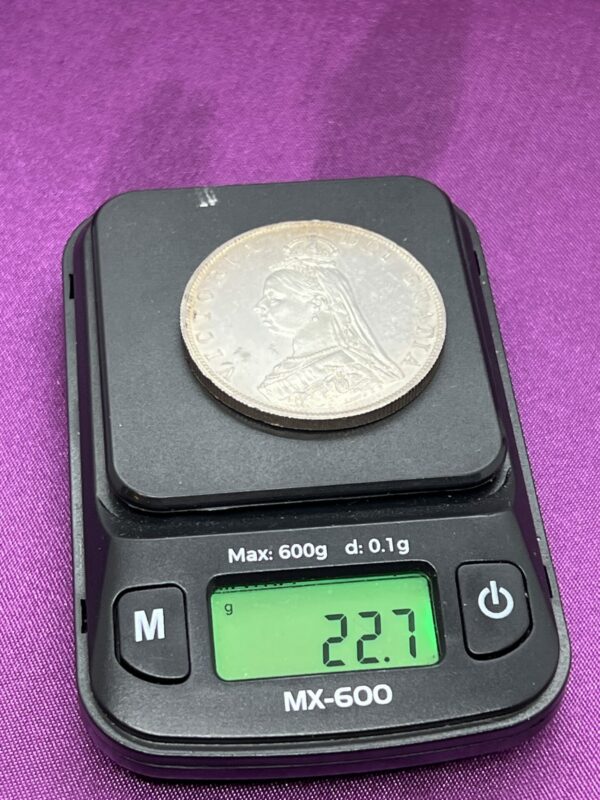 1887 queen Victoria double florin rare - Image 3