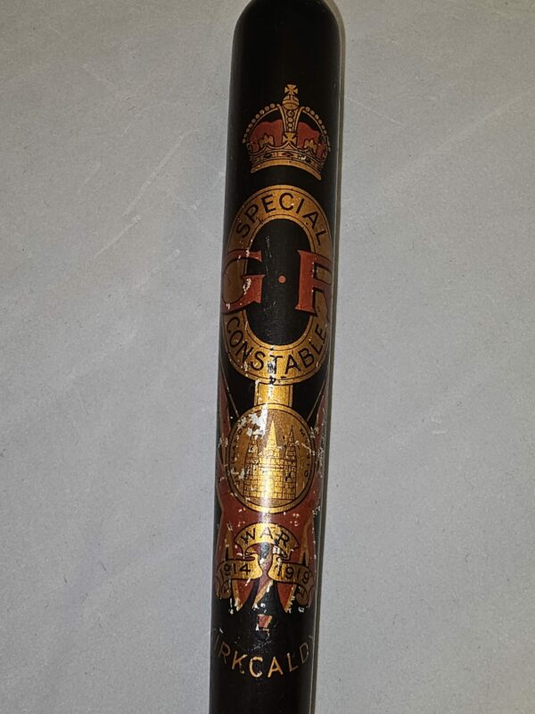 Rare WW1 Kirkcaldy Special Constable Truncheon - Image 3