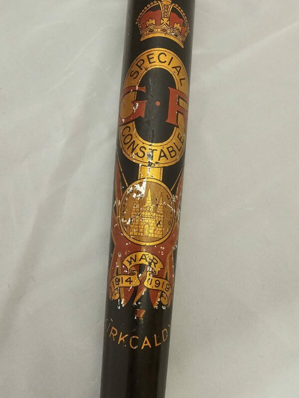 Rare WW1 Kirkcaldy Special Constable Truncheon - Image 4